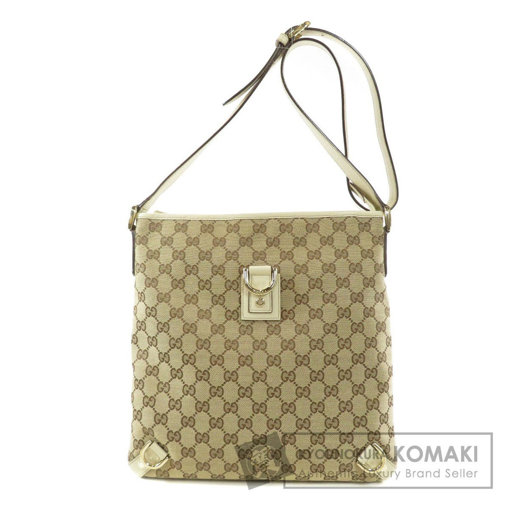 Gucci Abbey GG canvas messenger Crossbody bag Beige White